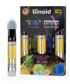 Power 9 Blend Live Resin Vape Cartridges – 3 Pack Combo