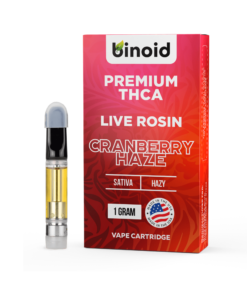 THCA Vape Cartridge Cranberry Haze – Live Rosin