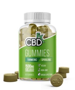 CBDfx CBD Gummies with Turmeric & Spirulina 1500mg